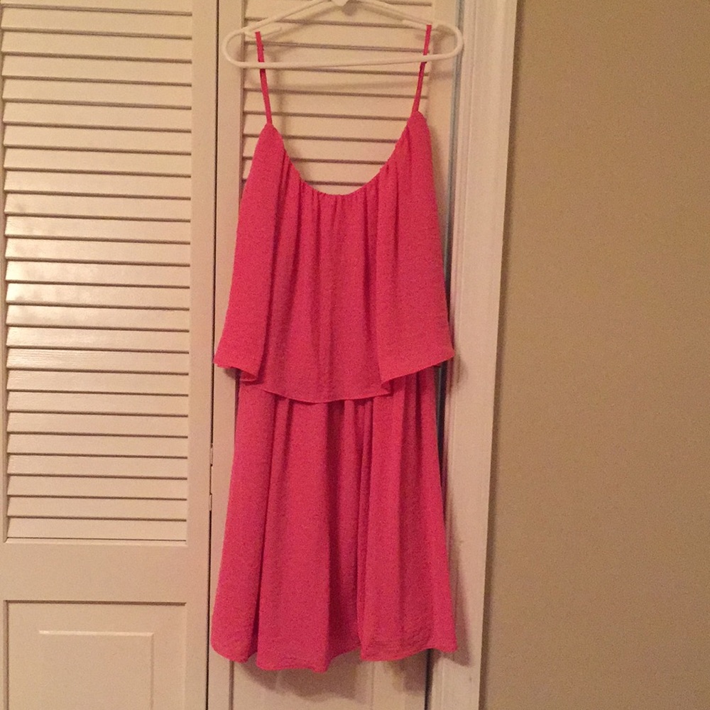 Forever 21 hot pink dress